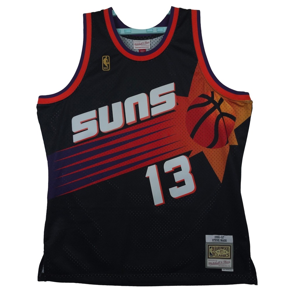 Steve Nash Phoenix Suns Mitchell & Ness NBA XL XLarge Jersey 1996-97 Black NWT